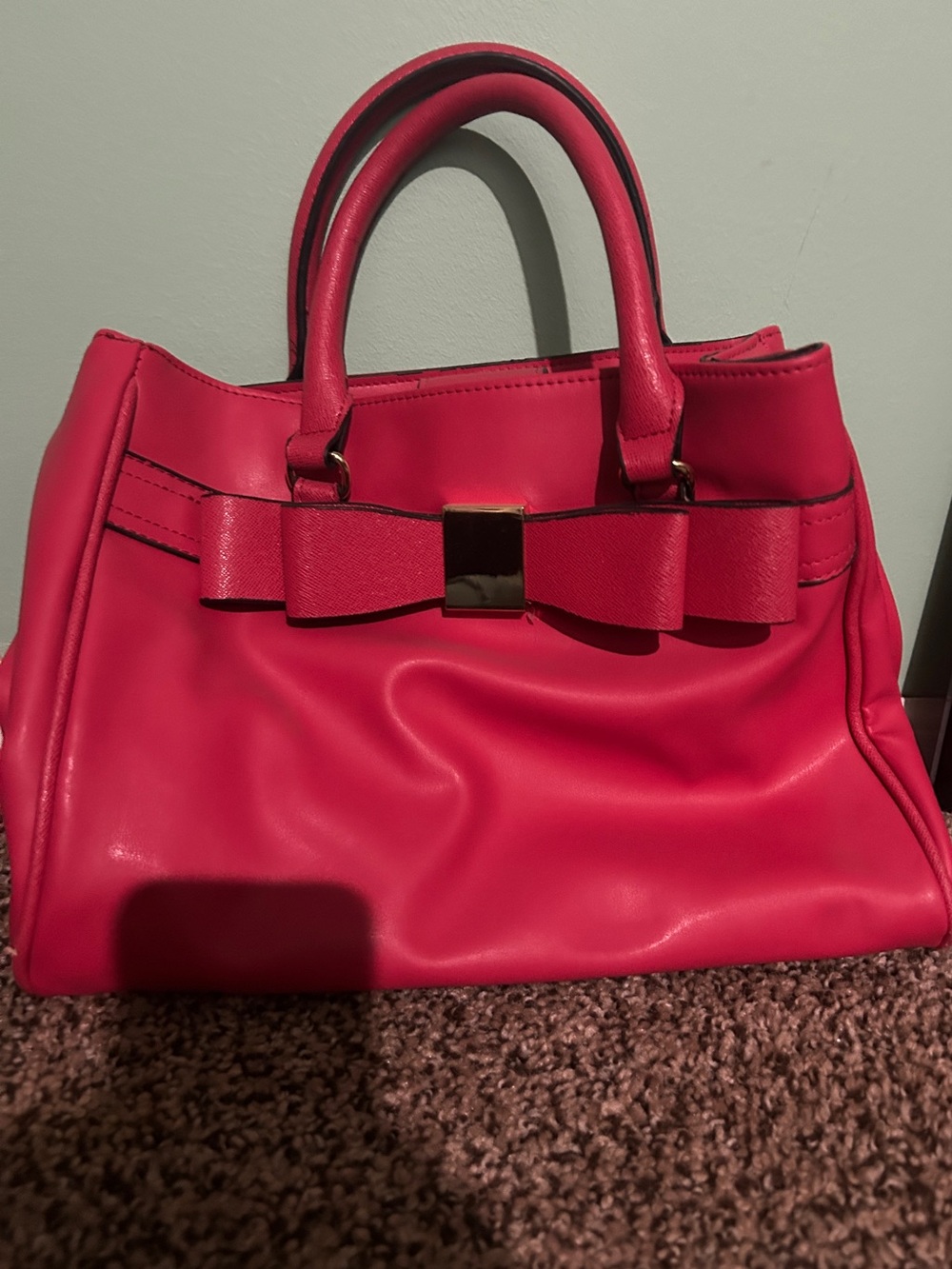 Pink Bow Handbag Purse